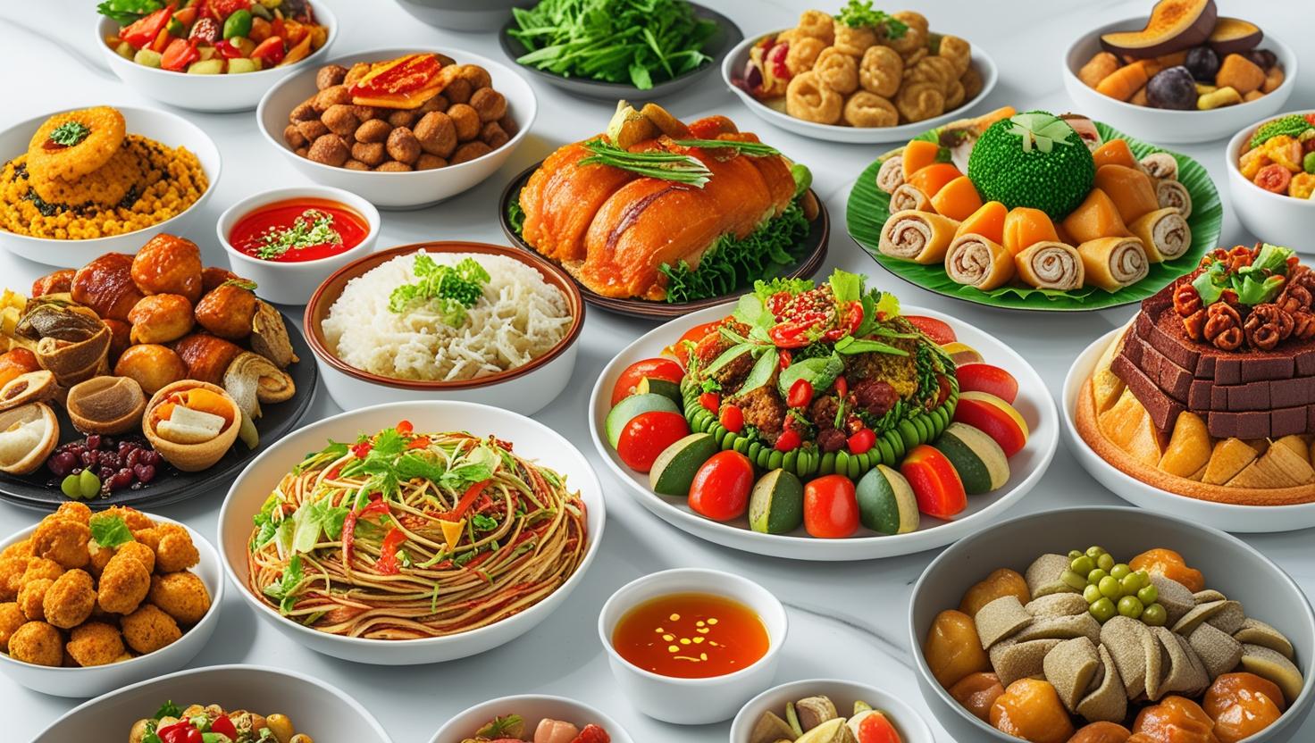 Variety of Halal Cuisine